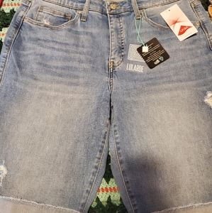 Lularoe Saguaro wash Bermuda jean shorts size 32